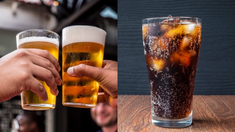 Rượu, bia, nước ngọt ảnh hưởng đến quá trình hồi phục của cơ thể